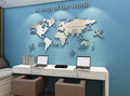 Acrylic 3D Wall Decor World Map