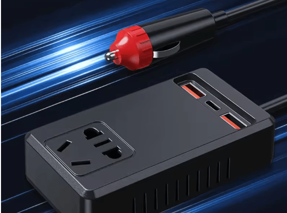 Intelligent Car Power Inverter with USB Ports
