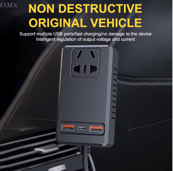 Intelligent Car Power Inverter with USB Ports