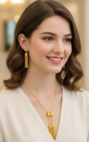 Cascade Tassel Necklace Set