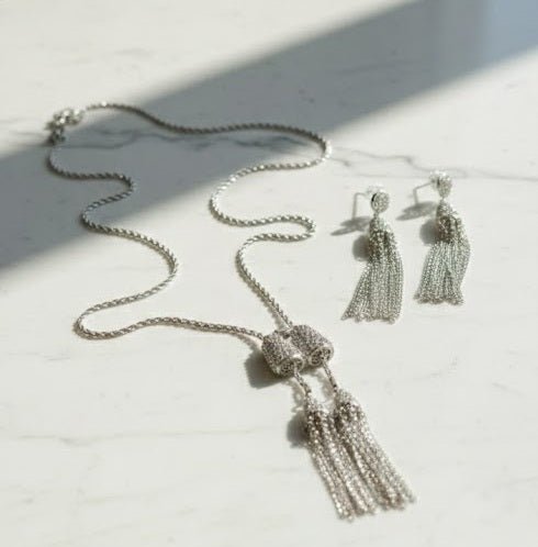 Cascade Tassel Necklace Set