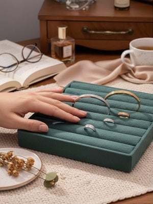 Classic Line Zircon Bangle & Ring Set