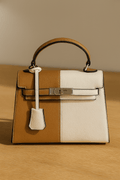 Color Block Mini Satchel Bag