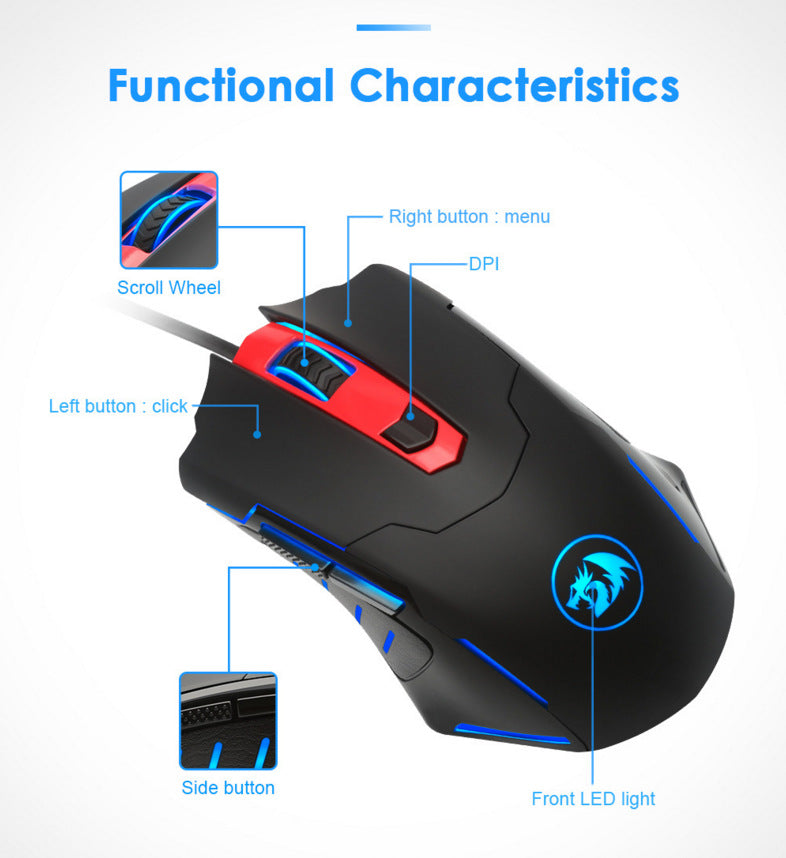 Thunder Wolf V9 Gaming Mouse Gaming Machine
