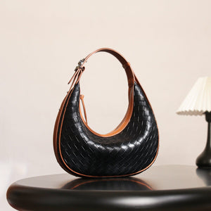 Design Niche Genuine Leather Bag Women's Woven