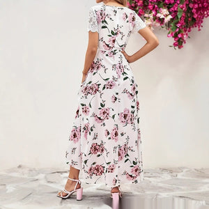 Elegant Long Sleeveless Dress With A Slit