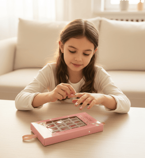 Febble - Kids Pink Bunny False Nails