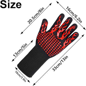Heat Resistant BBQ Oven Gloves