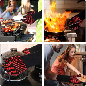 Heat Resistant BBQ Oven Gloves