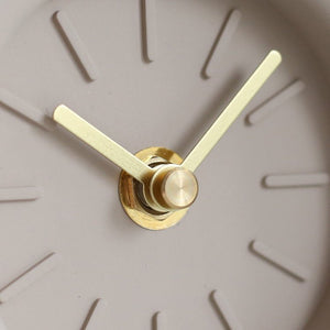 Industrial Style Modern Minimalist Cement Silent Desk Clock Bedroom Bedside Table Nordic Small Desk Clock Round