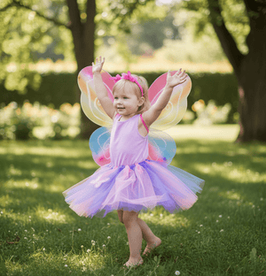 Kids Rainbow Fairy Wings Costume