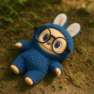 Labubu - Furry Bunny‑Monster with Removable Glasses