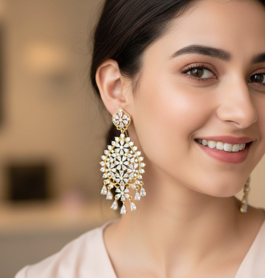 Royal Tear Crystal Danglers