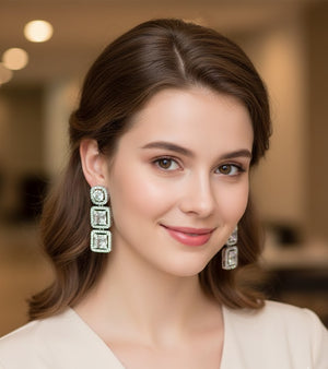 Elegant Dew Drop Chandelier Earrings