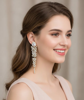 Radiant Flower Cascade Earrings