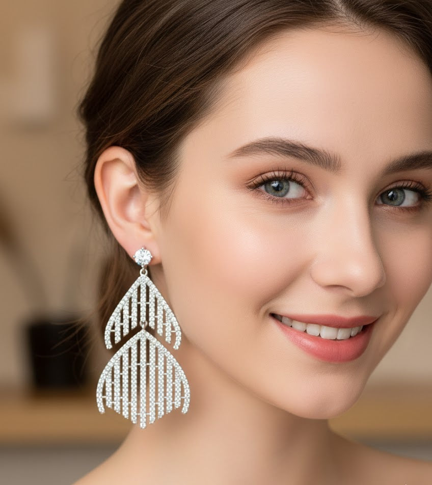 Floral Crown Zircon Studs