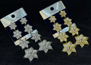 Crystal Rainfall Long Earrings