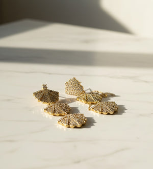 Radiant Flower Cascade Earrings