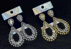 Luxe Teardrop Zircon Earrings