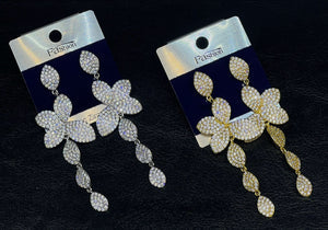 Crystal Bloom Drop Earrings