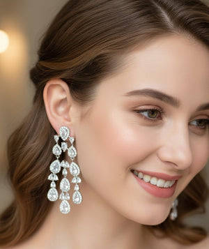 Luxe Pearline Waterfall Earrings