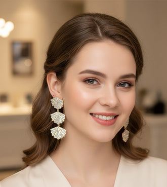 Floral Crown Zircon Studs